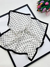 Легка хустка 70*70 см віскоза/коттон біла