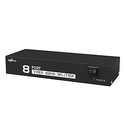 Сплітер, розгалужувач MT-108AV RCA на 8 телевізорів (1 вхід — 8 виходів)