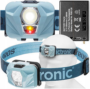 Налобний ліхтар Mactronic Base Camp | 360 лм, USB зарядка, тепле/холодне/червоне світло, для туризму та активного відпочинку