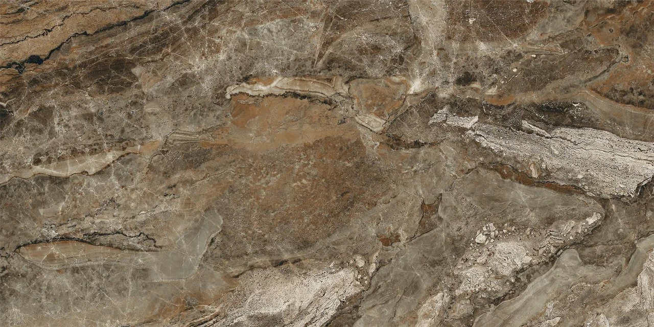 Плитка для підлоги Golden Tile Vesuvio коричневий RECT 600*1200