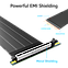 Райзер Akasa Black X3 Mark V, PCIe 5.0 x16, Ready for RTX 5090, 30 см, фото 5