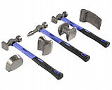 Набір рихтувальних молотків 7 одиниць у кейсі Geko G02640 Польща, фото 6