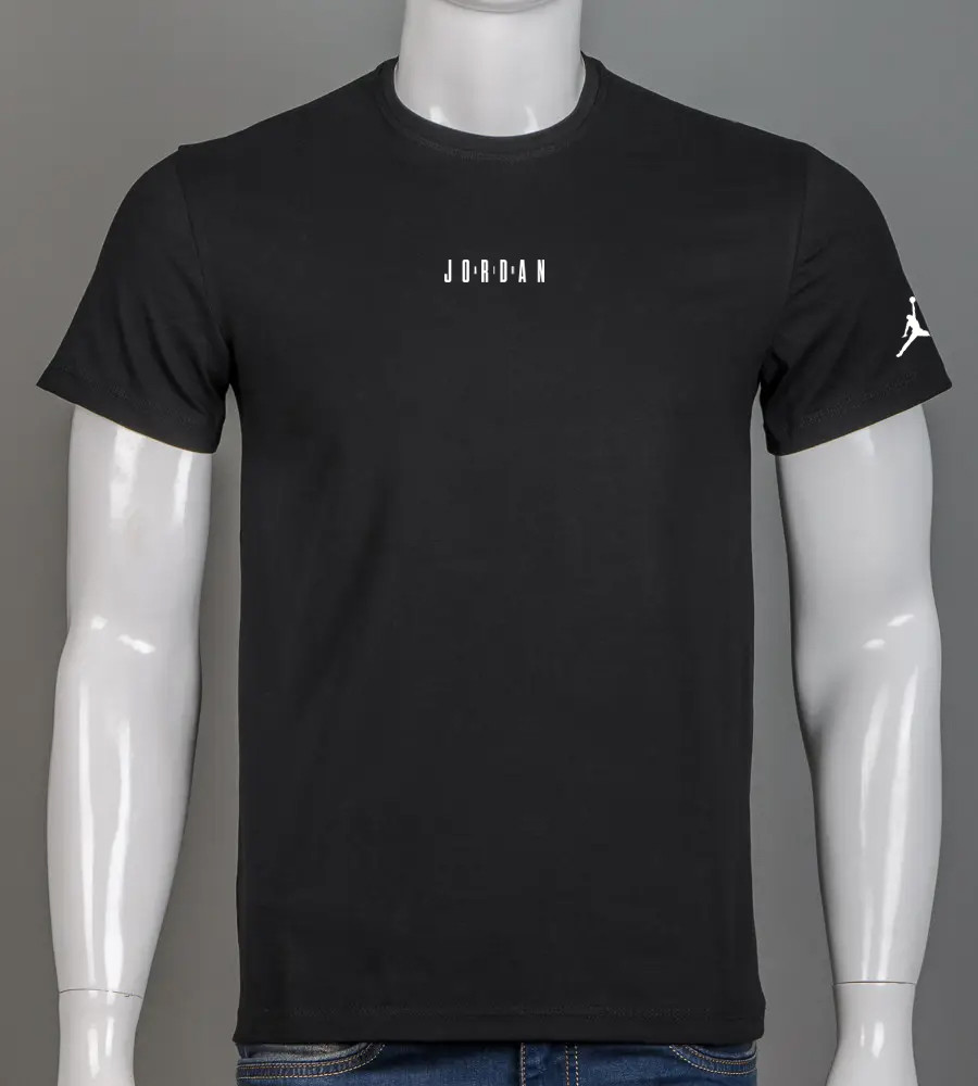 Футболка чоловіча Jordan 2511м (Уп.4шт M-XXL), Чорний, фото 1