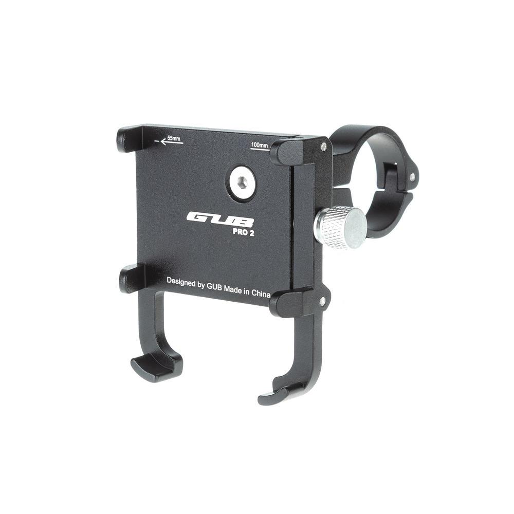 Тримач гаджета GUB PRO 2 на кермо алюмінієвий чорний