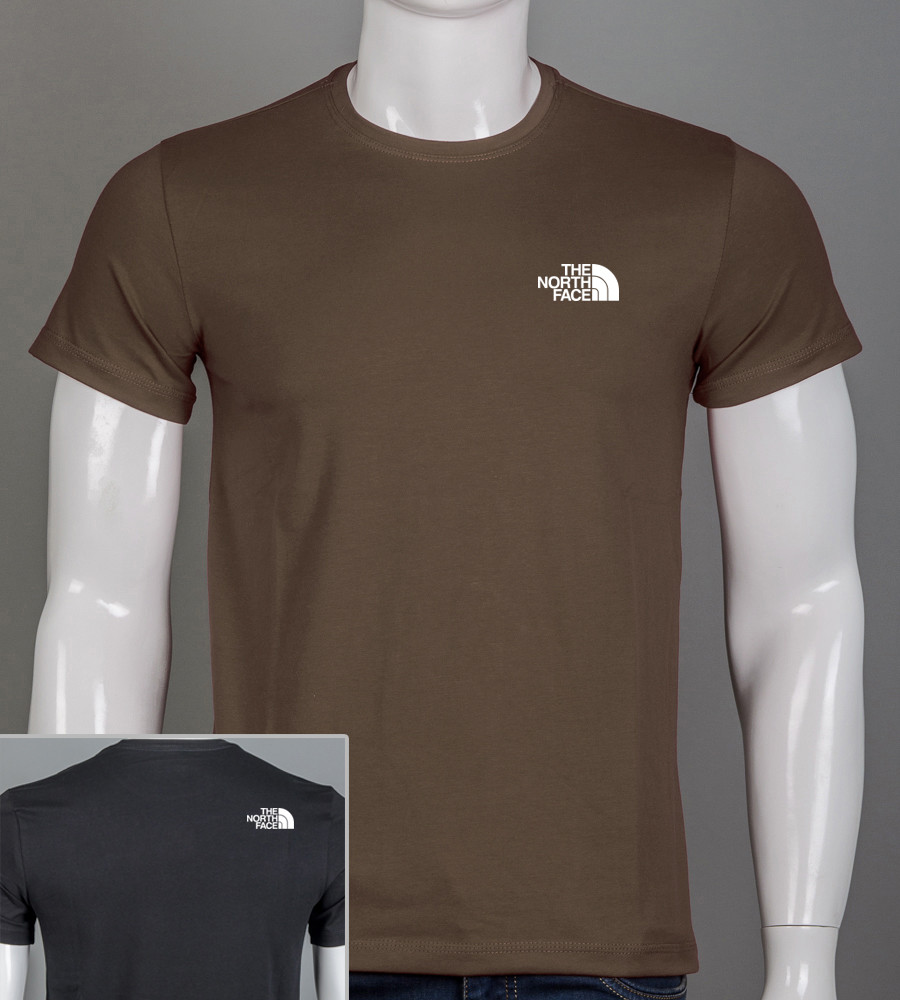 Футболка чоловіча The North Face 2421м (Уп.4шт M-XXL), Коричневий
