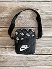 Маленька сумка найк Nike на плече спортивна чорна, фото 7