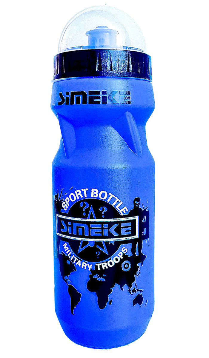 Велосипедна фляга Simeke 64399, об'єм 650 мл, синя