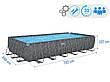 Басейн каркасний Bestway 561KG розмір 732x366x132см, об'єм 30045л (пісочний фільтр-насос, драбина, тент, підкладка), фото 9