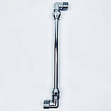 Гнучка підводка FLEXY CHROME S-подібна, 30см, 1/2 ЗЗ хром,  d10мм мідна, фото 2