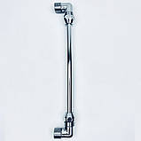 Гнучка підводка FLEXY CHROME S-подібна, 30см, 1/2 ЗЗ хром,  d10мм мідна, фото 3