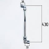 Гнучка підводка FLEXY CHROME S-подібна, 40см, 1/2 ЗЗ хром, d10мм мідна, фото 5