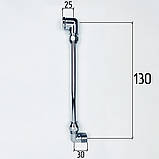 Гнучка підводка FLEXY CHROME S-подібна, 10см, 1/2 ВЗ хром, d10мм мідна, фото 6