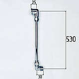 Гнучка підводка FLEXY CHROME S-подібна, 50см, 1/2 ВЗ хром, d10мм мідна, фото 6