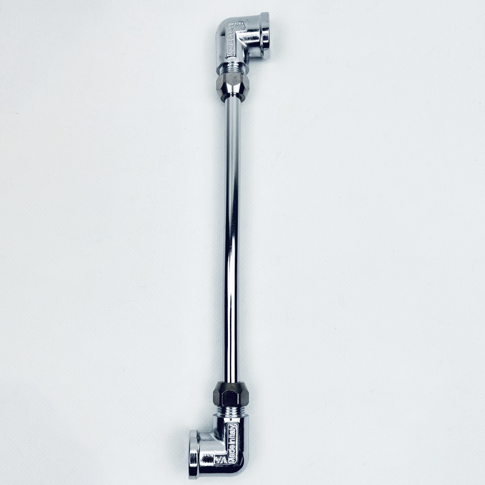 Гнучка підводка FLEXY CHROME S-подібна, 20см, 1/2 ВВ хром, d10мм мідна, фото 1