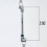 Гнучка підводка FLEXY CHROME S-подібна, 20см, 1/2 ВВ хром, d10мм мідна, фото 6