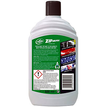 Восковий автошампунь для ручної мийки Turtle Wax Zip Wax 500мл, фото 4
