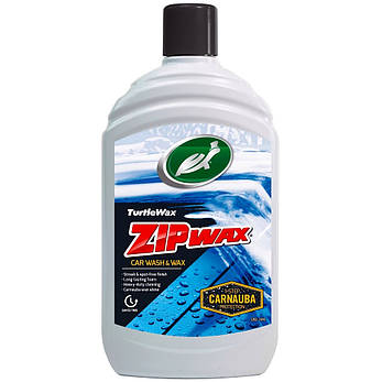 Восковий автошампунь для ручної мийки Turtle Wax Zip Wax 500мл, фото 3