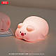 Нічник силіконовий Рожеве Порося XO OZ09 Little Pink Pig 1200mAh Портативний акумуляторний дитячий нічник, фото 5