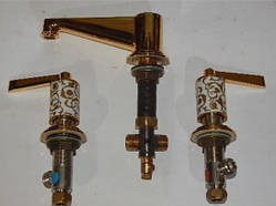 РОЗПРОДАЖ THG змішувач для раковини на 3 отвори, серія: Pierre-Yves ROCHON,Frivole with lever