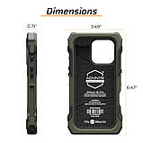 Чохол протиударний Juggernaut iPhone 16 Pro ADVNTR Phone Case, Розмір: Medium, Колір: Olive Drab, JG.ADVNTR.IP16PRO-OD, фото 4
