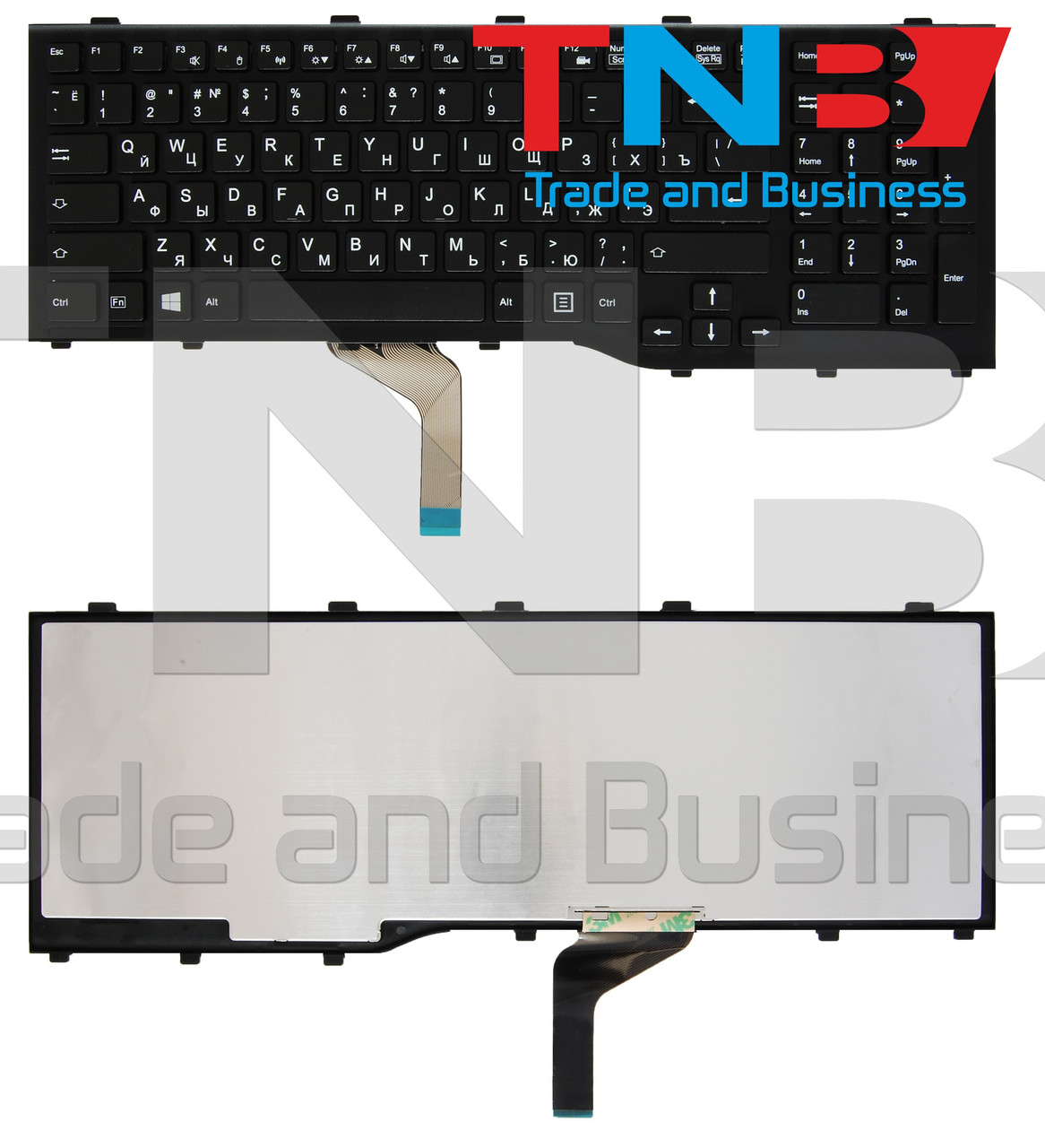 Клавіатура FUJITSU CP569151-01 CP611934-01 MP-11L63SU-D85 MP-11L63SU-D85W Черная RUUS