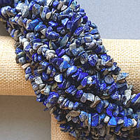 Бусини крихітка Лазурит 6х4 мм 85 см дрібна