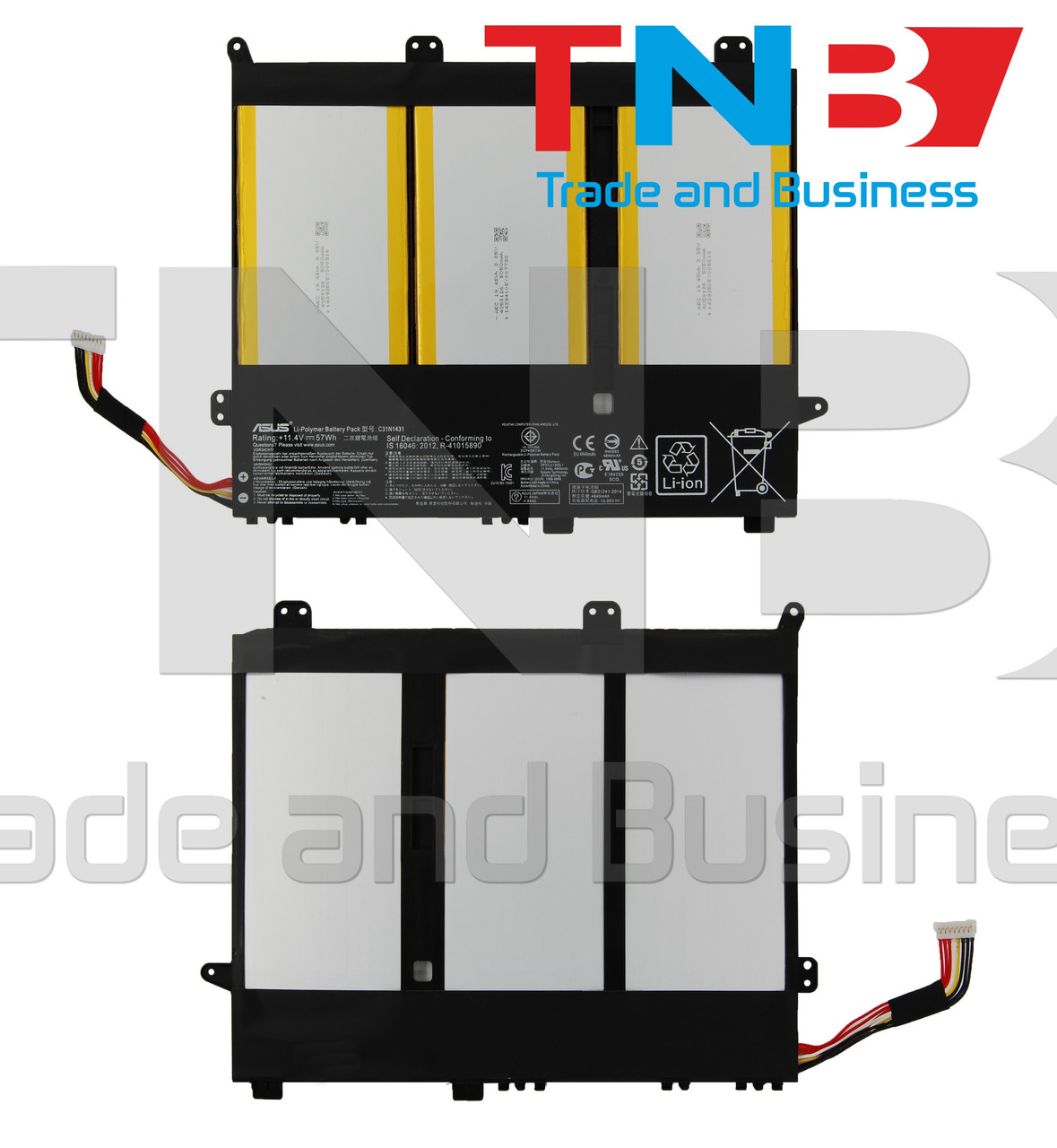 Батарея ASUS 0B200-01600200 0B200-01600000 0B200-01600300 0B200-01600400 11.4V 4840mAh ОРИГІНАЛ