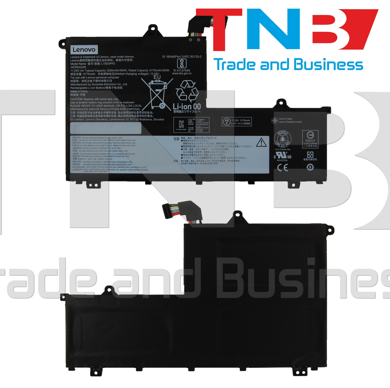 Батарея LENOVO L19M3PF9 L19M3PF1 L19D3PF2 L19C3PF9 L19M3PF2 L19L3PF8 11.25V 3280mAh ОРИГІНАЛ
