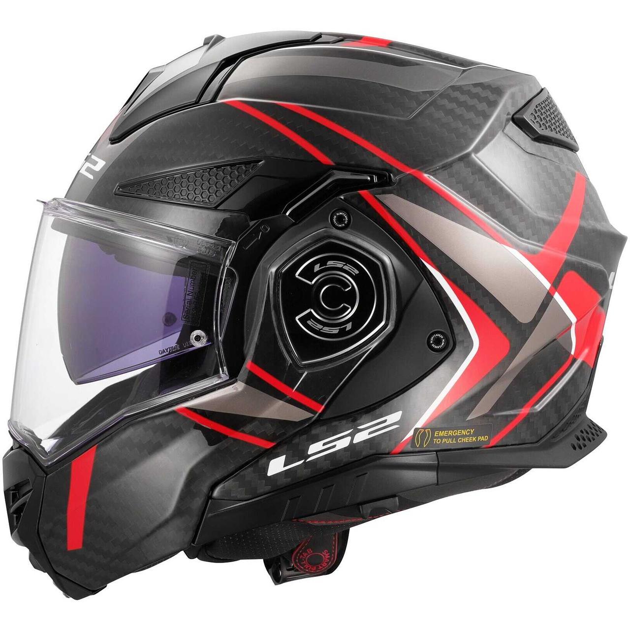 Мотошлем LS2 FF901 Advant X Carbon Future Red