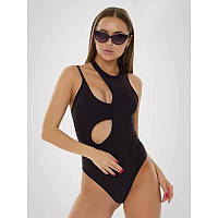 Зручний,стильний суцільний сексі купальник XL