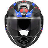 Мотошолом LS2 FF901 Advant X Carbon Future Future White Blue, фото 4