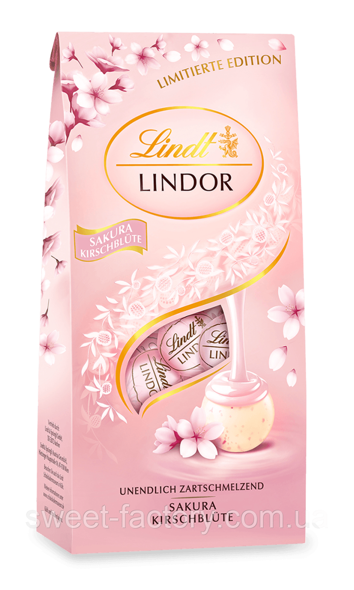 Шоколадні цукерки Lindt Lindor Sakura Kirschblute 137g