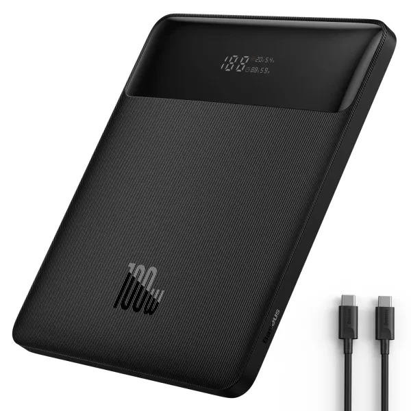 Оригінал! Baseus Blade Digital Display 20000mAh 100W 5A QC4.0+PD3.0 + кабель Type-C to Type-C 100W 20V/5A 1м