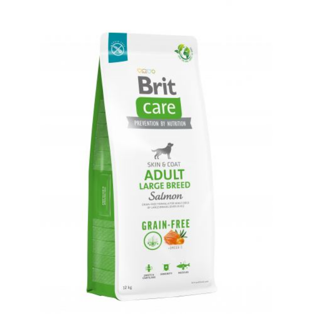 Сухий корм Brit Care Dog Adult Large Breed для собак великих порід беззернової з лососем 12 кг
