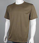 Футболка батал Coolpass Однотонна 5300б (Уп.4шт 3XL,4XL), Хакі, фото 2