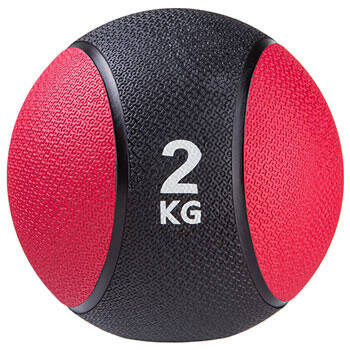 М'яч медичний медбол на 2 кг для фітнесу м'яч для силових вправ 19 см, фото 1
