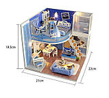 Румбокс Будинок у стилі Лофт Зіркове небо мрії DIY House Dream Starry Sky Loft 3Д конструктор TD-39 + купол, фото 3