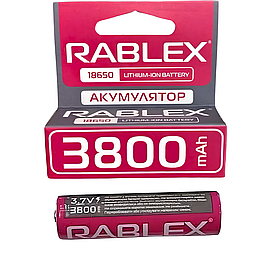 Акумулятор RABLEX 18650 Li-Ion 3.7 V 3800 mAh Pink