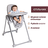 Стільчик для годування Chicco Polly Armonia, Light Grey, фото 4