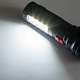 Ліхтар ручний акумуляторний Yajia YJ-227 LED 1 W + 8 LED Flashlight, фото 3
