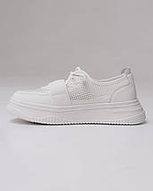 Кеди літні із сіткою Prima d'Arte 6176 36 білі шкіра, фото 4