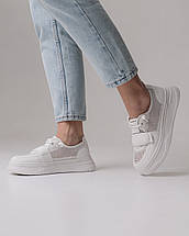 Кеди літні із сіткою Prima d'Arte 6176 36 білі шкіра, фото 5