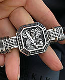 Позолочений чоловічий браслет Архангел Михайло, фото 2