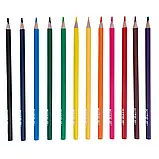 Олівці кольорові 12кольорів тригранні Kite Dogs K22-053-1  //12шт/уп, фото 2