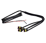 Світлодіодні габаритні вогні в решітку радіатору авто 12v - жовтий колір світла (комплект 4-шт + проводка), фото 7