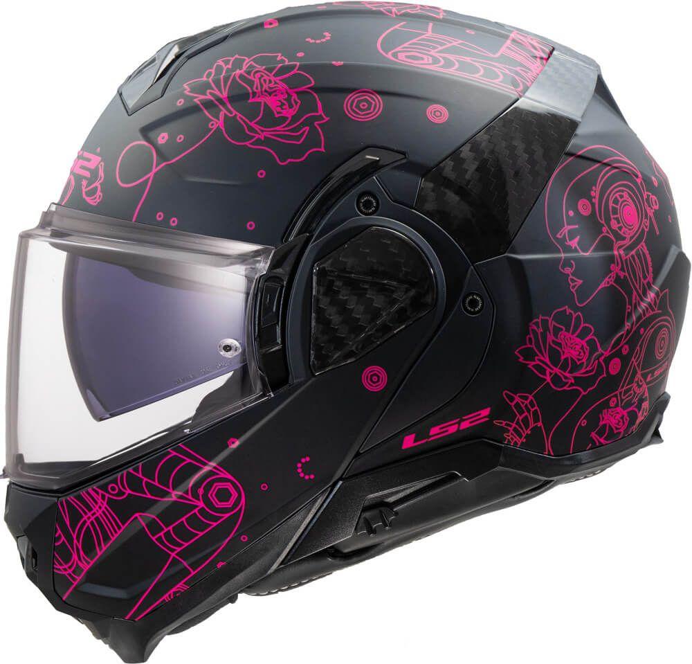 Мотошолом LS2 FF910 Advant II Sophia Black Pink, фото 1