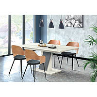 Стіл Слайдер дуб крафт білий/сірий шифер, дуб крафт сірий/сірий шифер Модерн