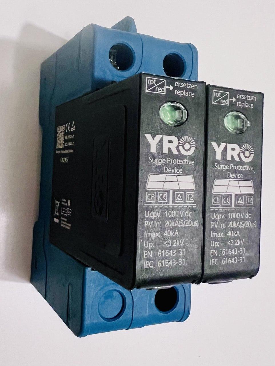 Обмежувач перенапруги YRO YRSP-D2 1000VDC/2P