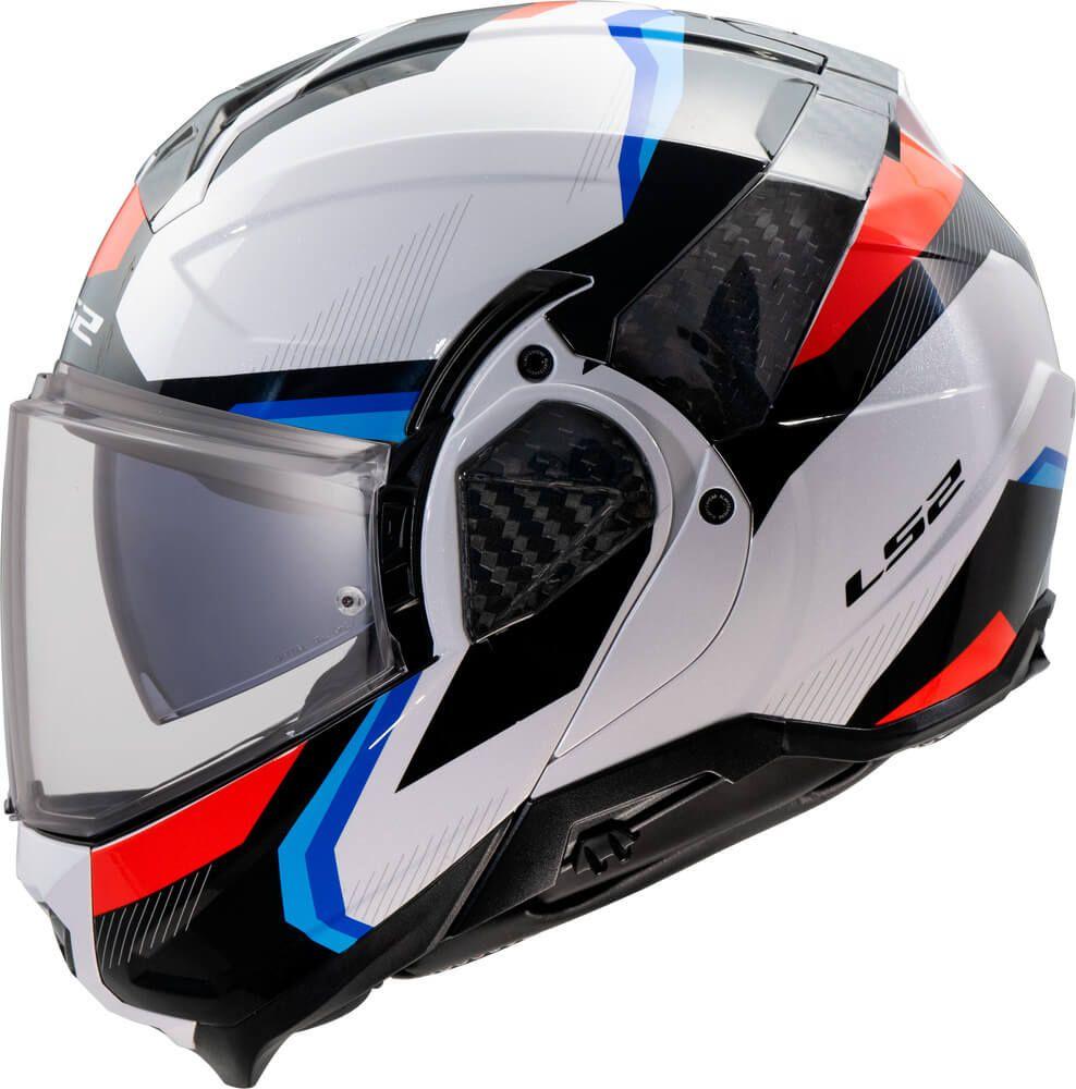 Мотошолом LS2 FF910 Advant II Triple White Blue Red