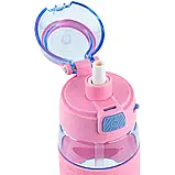 Пляшка для води 600 мл блакитно-рожева Kite K24-1201-3, фото 3